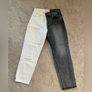 Revice white and black double sided jeans - size 28